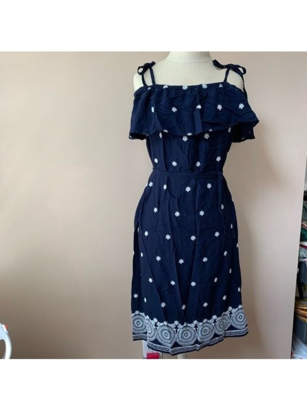 A:glow Embroidered Off The Shoulder Dress